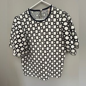 Tory Burch Gloria Geometric Top